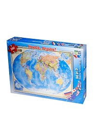 Мир политический (1:60 млн) (45192) (360 дет) (345х500) (коробка)