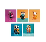 Тетрадь в клетку Listoff, "Банда умников", 18 листов, в ассортименте