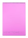 Блокнот А5 80л кл. "NEWtone PASTEL ПИОН" офсет 80г/м2, пласт.обл., гребень