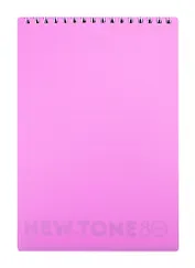 Блокнот А5 80л кл. "NEWtone PASTEL ПИОН" офсет 80г/м2, пласт.обл., гребень