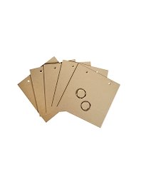 Заготовка из картона для альбома 2 кольца (АН8160019) (6л.) (15х15х1,5см) (упаковка)