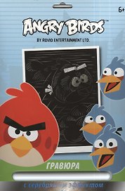 Набор д/детского творчества Centrum Angry Birds/Энгри бёрдз Гравюра Красная птица с серебр. эффектом 85003"""
