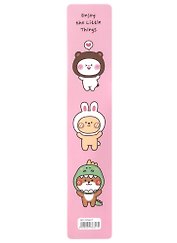 Закладка для книг пластиковая "Kawaii. Зверюшки"