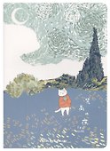 Тетрадь общая «Starry night», 32 листа в линейку, А5, в ассортименте - 0