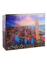 Пазл Ночной Дубай Konigspuzzle 1000 элементов ГИК1000-8244