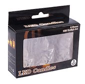 Набор LED-свечей (3 штуки) (пластик) (14х19 см) - 0