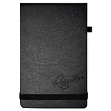 Книга для записей А5 96л лин. "ПАПИР ЧЁРНЫЙ" кожзам, тв.переплет