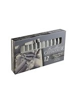 Мелки художественные сухие 12цв, серые, карт.упак., Cretacolor