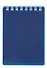 Блокнот А7 80л кл. "CANVAS" синий, пласт.обл, спираль - 0