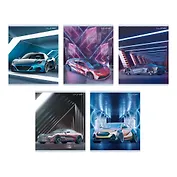 Тетрадь в клетку Listoff, "Спортивные авто", 48 листов, в ассортименте