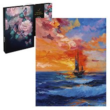 Картина-раскраска по номерам «Морской закат», 40 х 50 см, Феникс+