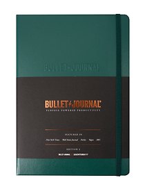 Книга для записей A5, 103 листа "Bullet Journal", твердая обложка, цвет Green23 (зеленый), Leuchtturm1917