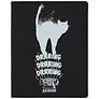 Дневник школьный Listoff, "Black style. Cat", черный