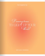 Тетрадь 48л кл. "Bright", оранжевый, карт.обл., ламинация, скрепка