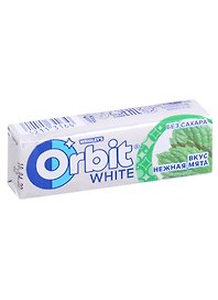 Orbit Белоснежный Нежная мята жевательная резинка,13,6г