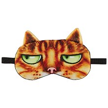Маска для сна Кот рыжий (фотопринт) (пакет)