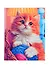 Алмазная мозаика квадратная 17x22 (класс.) с подр.,с полн.зап. (24 цв.) Котенок с клубками (Арт. F1-004) - 0