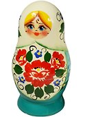 Матрешка 5 предм. "Узор", арт. С-6 (250) - 1