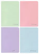 Записная книжка А6 42 листа в линейку, "Be positive", сшивка, в ассортименте