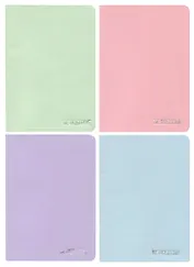 Записная книжка А6 42 листа в линейку, "Be positive", сшивка, в ассортименте