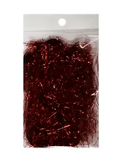 Дождик блестящий для декора в блистере 10гр красный