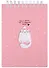 Блокнот 102*142мм 100л кл. "Mur-Mur", розовый, карт.обл., спираль, микротекстурирование, ламинация - 0