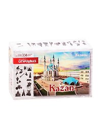 Пазл фигурный деревянный Citypuzzles. Казань 100 элементов