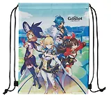 Мешок для сменной обуви "Genshin. Геншин герои" 1отд., 320*410мм