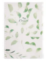 Тетрадь B5 80 листов, клетка, "Natural leaves"