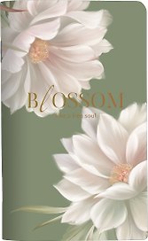 Тетрадь 48л кл. "Blossom", лотосы, карт.обл., ламинация, тиснение золотой фольгой, скрепка