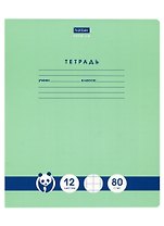Тетрадь в крупную клетку Hatber, "Панда-Тетрадь", 12 листов