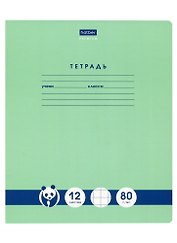 Тетрадь в крупную клетку Hatber «Панда -Тетрадь» 12 листов