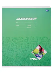 Тетрадь в крупную клетку BG, "Снова в школу", 12 листов, в ассортименте