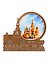 ГС Магнит Москва зеркальный с картинкой вид 1 (акрил) (7,5см) - 0