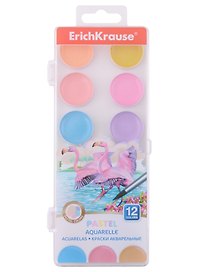 Акварельные краски «Pastel» 12 цветов, Erich Krause
