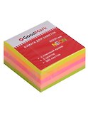 Блок бумаги 50*50 самоклеящийся 250 листов, 5 неоновых цветов, GoodMark - 0