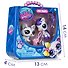 Игровой набор Littlest Pet Shop, "Пара друзей Модные полосочки", 2 фигурки Кошка и Зебра, подарочная упаковка, 4+ - 0