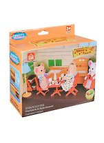 Игровой набор Мебель для кухни (шкаф буфет посуда) (012-03B) (Happy Family) (3+) (коробка)