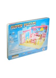 Конструктор 3D Волшебная кухня (XY-553) (124369) (20,7х18,8х14см) (Super Puzzle) (3+)