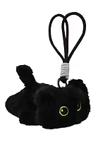 Брелок Котенок черный (текстиль) (16см) (12-21082025-F42)