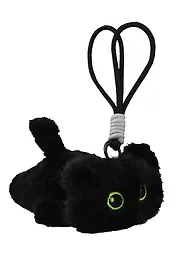 Брелок Котенок черный (текстиль) (16см) (12-21082025-F42)