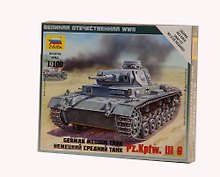 Сборная модель «Немецкий средний танк Pz.Kp.fw.III G», ZVEZDA (6119)