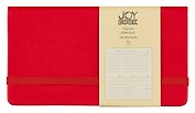 Планинг недатированный «Joy Book» очень красный, 64 листа, твердый переплет, ляссе, карманный - Listoff