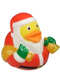 Игрушка для ванной, уточка резиновая FUNNY DUCKS "Уточка дед мороз" (1846)