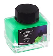 Чернила для рисования и каллиграфии 15мл неоновые зеленые, Малевичъ