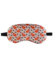 Маска для сна Лисы на бежевом фоне (пакет)