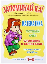Математика. Устный счет. Сложение и вычитание. 1-5 классы. Наглядное пособие