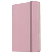 Записная книжка А7 80л лин. "Joy Book. Розовая вуаль" иск.кожа, тонир.блок, скругл.углы, ляссе, резинка, карман на задн.форзаце