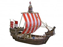 3D конструктор «Средневековый город Ганзейский когг», Умная Бумага