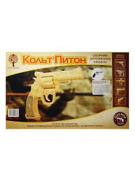 Пистолет Бульдог / Кольт Питон (Р116) (4/30) (106дет.) (22х16х4см) (сборная деревянная модель)